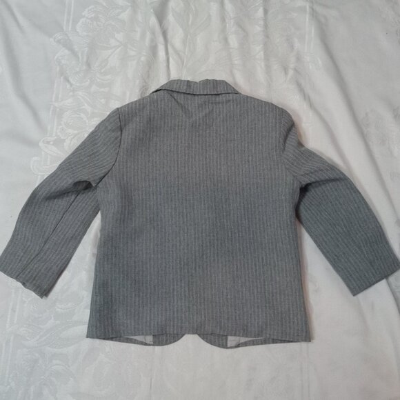 Winnie The Pooh Size 3 2 Piece Gray Pin Stripe Suit Made USA Vintage Disney - Picture 5 of 9